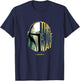 Star Wars: The Mandalorian This Is The Way Helmet Logo Stack T-Shirt - T-Shirt | Navy