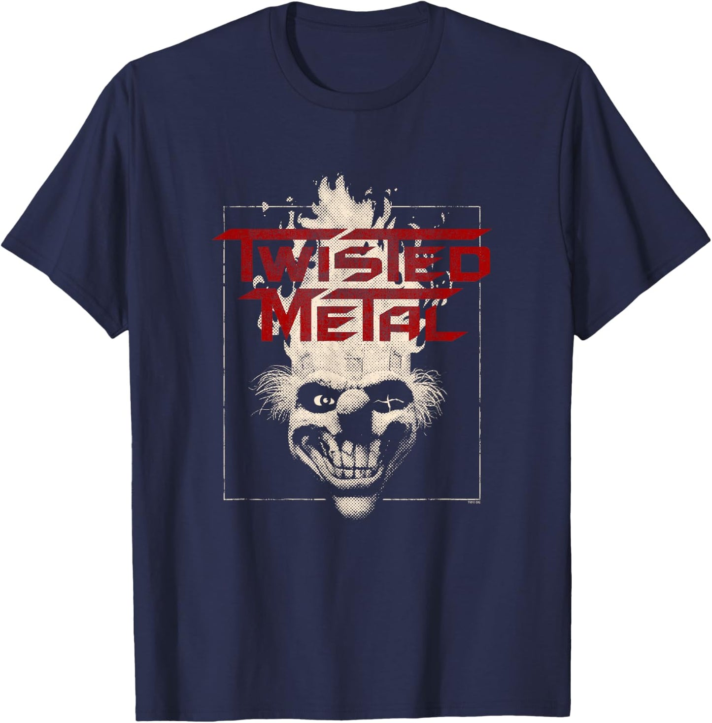 Twisted Metal Sweet Tooth Head T-Shirt - T-Shirt | Navy