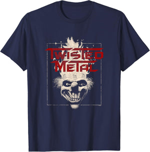 Twisted Metal Sweet Tooth Head T-Shirt - T-Shirt | Navy
