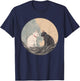 Ukiyo-e Cats T-Shirt - T-Shirt | Navy