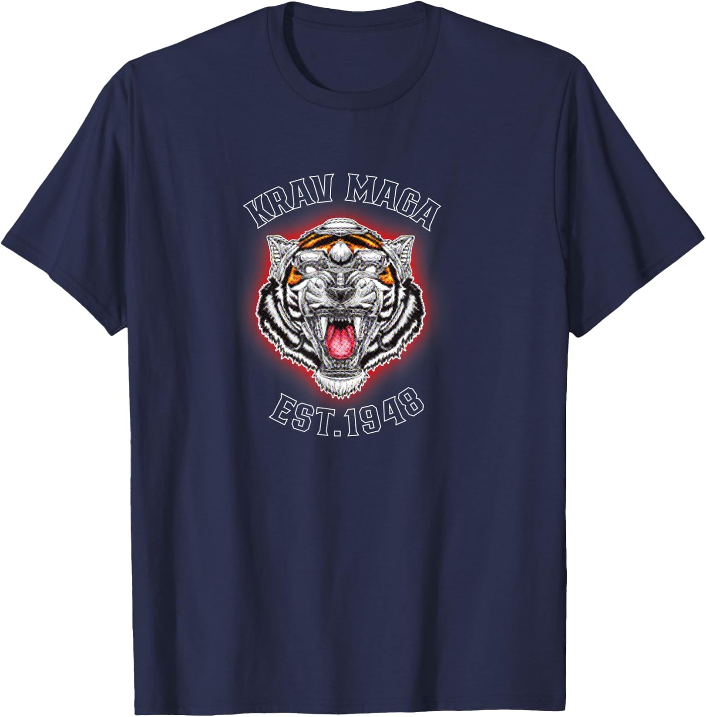 Mechanical Tiger Training Apparel for Krav Maga T-Shirt - T-Shirt | Navy