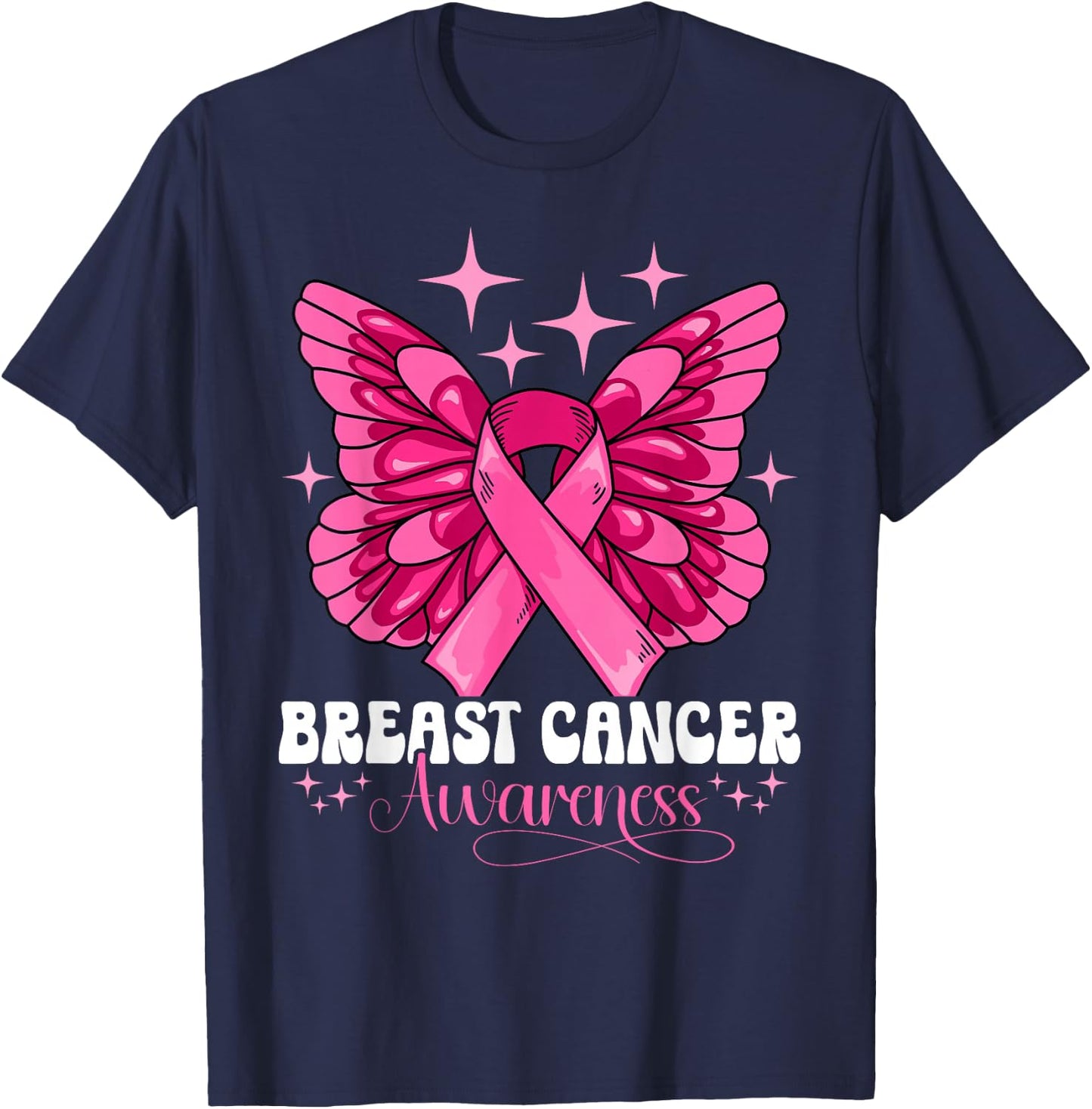 Breast Cancer Awareness T-Shirt - T-Shirt | Navy