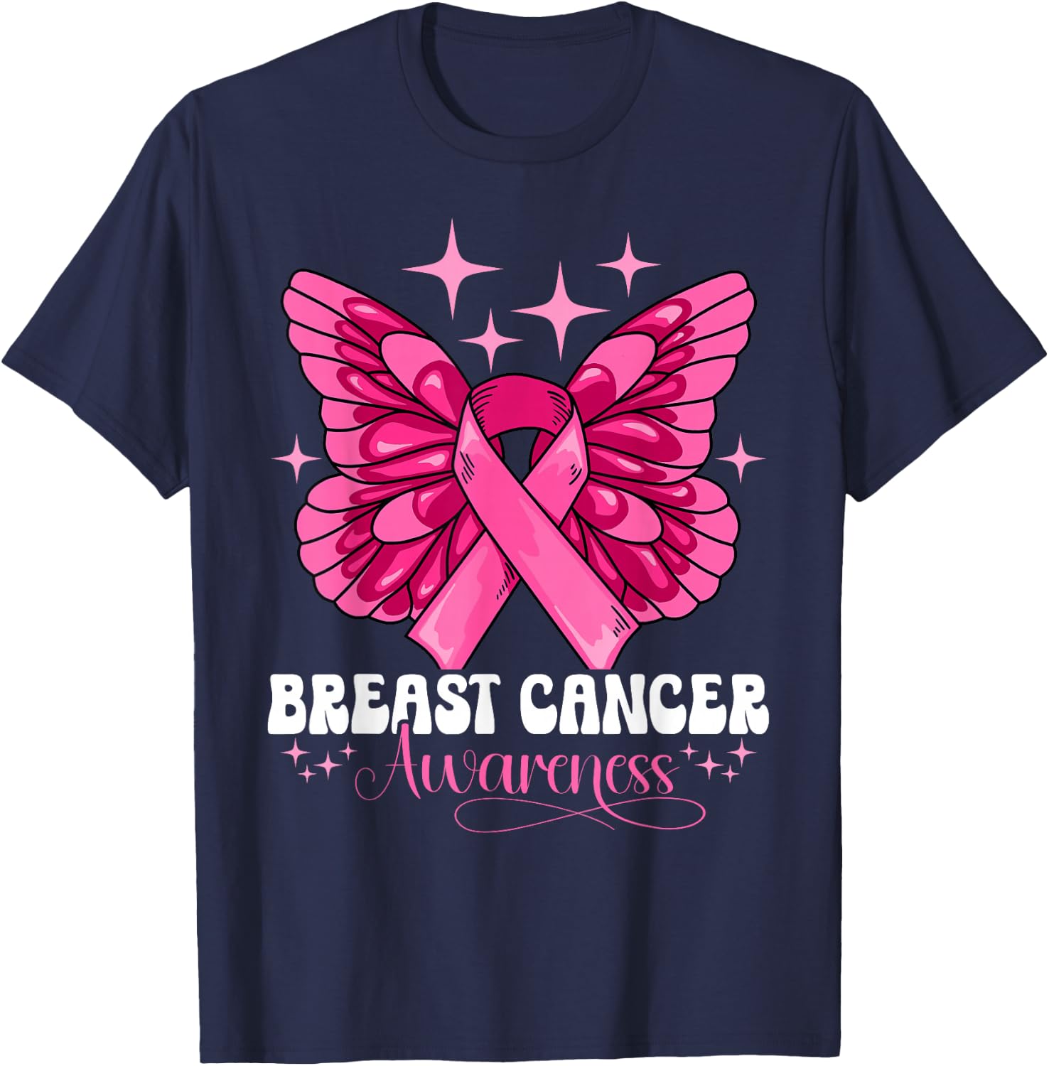 Breast Cancer Awareness T-Shirt - T-Shirt | Navy