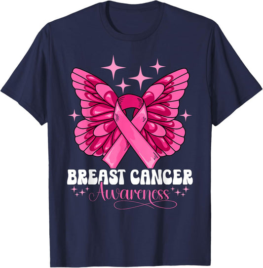 Breast Cancer Awareness T-Shirt - T-Shirt | Navy