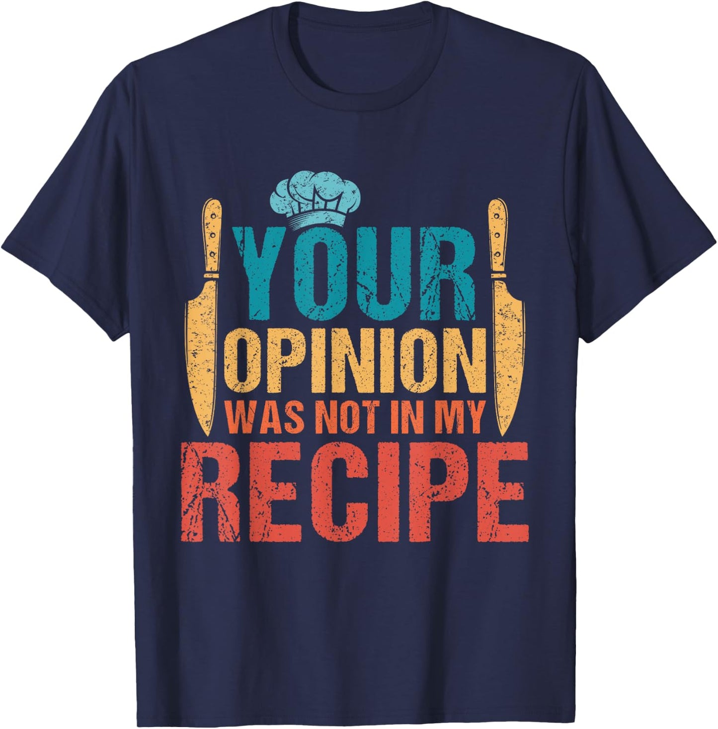 Funny Chef Culinary Cook Lover Recipe Design Women T-Shirt - T-Shirt | Navy