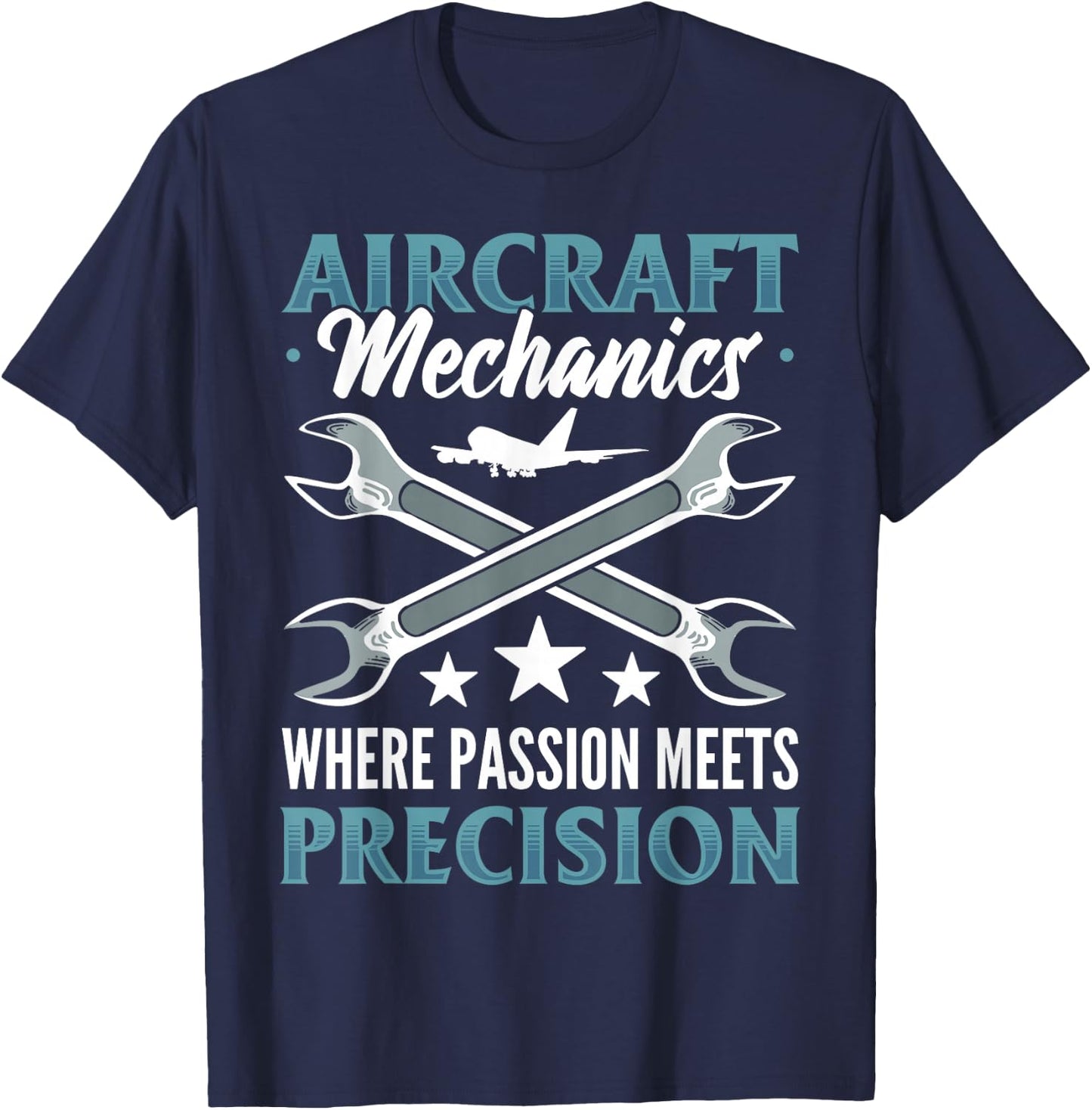 Aviation Mechanic Airframe Mechanic Airplane Aviation T-Shirt - T-Shirt | Navy