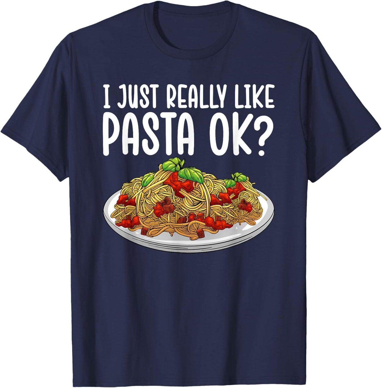 Best Pasta Art Women Kids Italian Dish Pasta Lover T-Shirt - T-Shirt | Navy