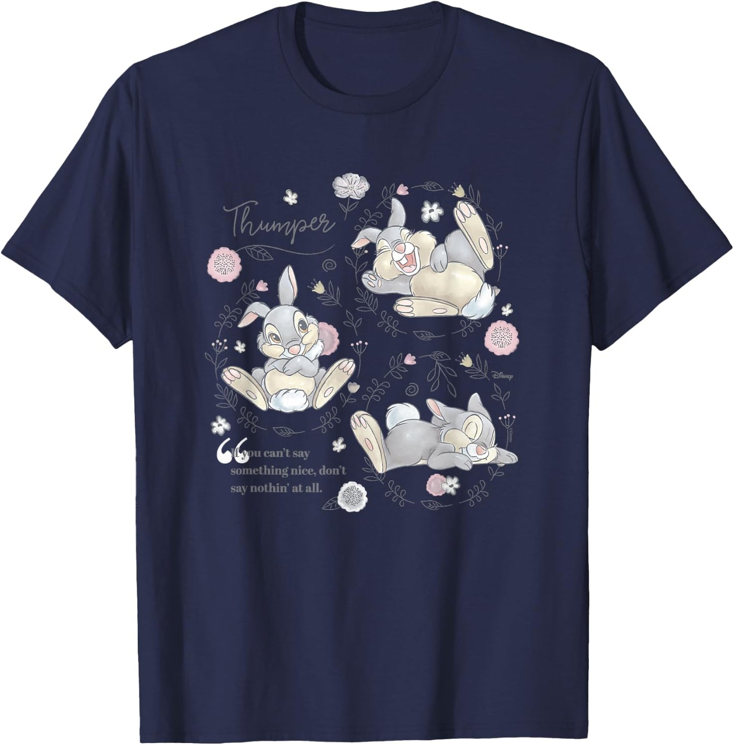 Bambi - Thumper Poses T-Shirt - T-Shirt | Navy
