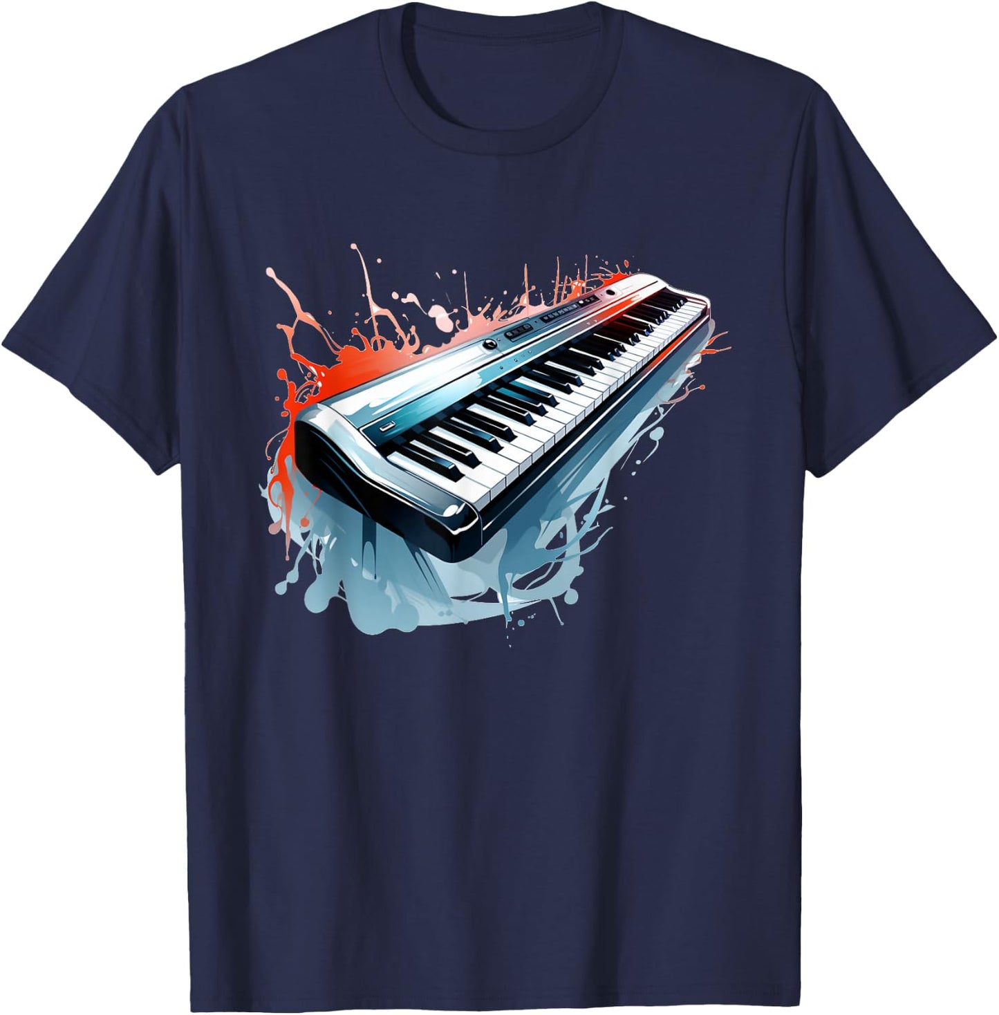 Music Keyboard Costume for Boys and Girls T-Shirt - T-Shirt | Navy