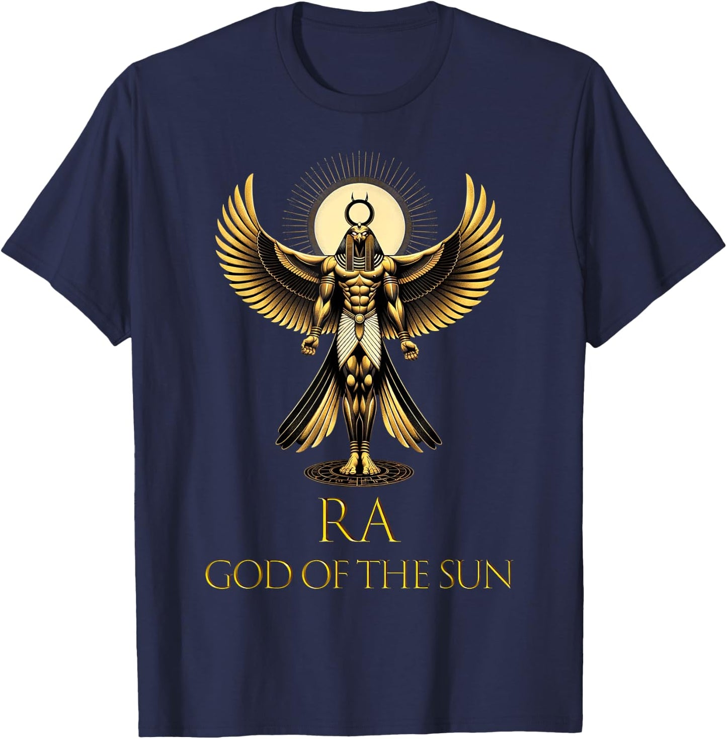 Ra God of the Sun Ancient Egyptian God Pharaoh King of Egypt T-Shirt - T-Shirt | Navy