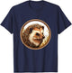 Cute Hedgehog T-Shirt - T-Shirt | Navy