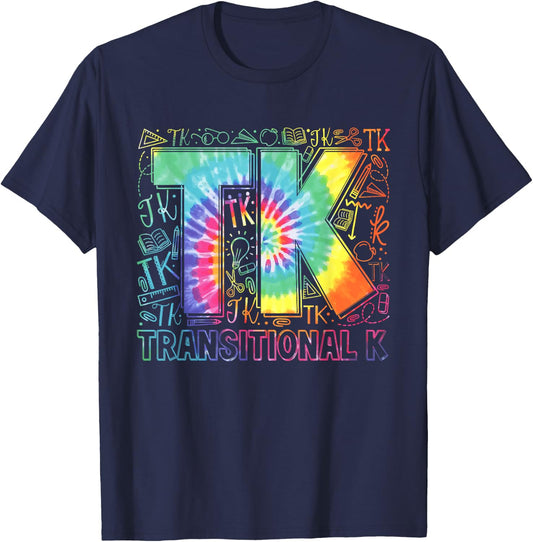 TK Transitional Kindergarten Teacher Funny Back To School T-Shirt - T-Shirt | Navy