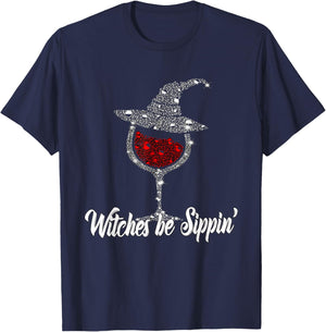 Witches Be Sippin 'Witch Squad Halloween Party T-Shirt - T-Shirt | Navy