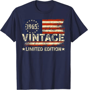 Vintage 1965 Limited Edition 59 Year Old Gifts 59th Birthday T-Shirt - T-Shirt | Navy