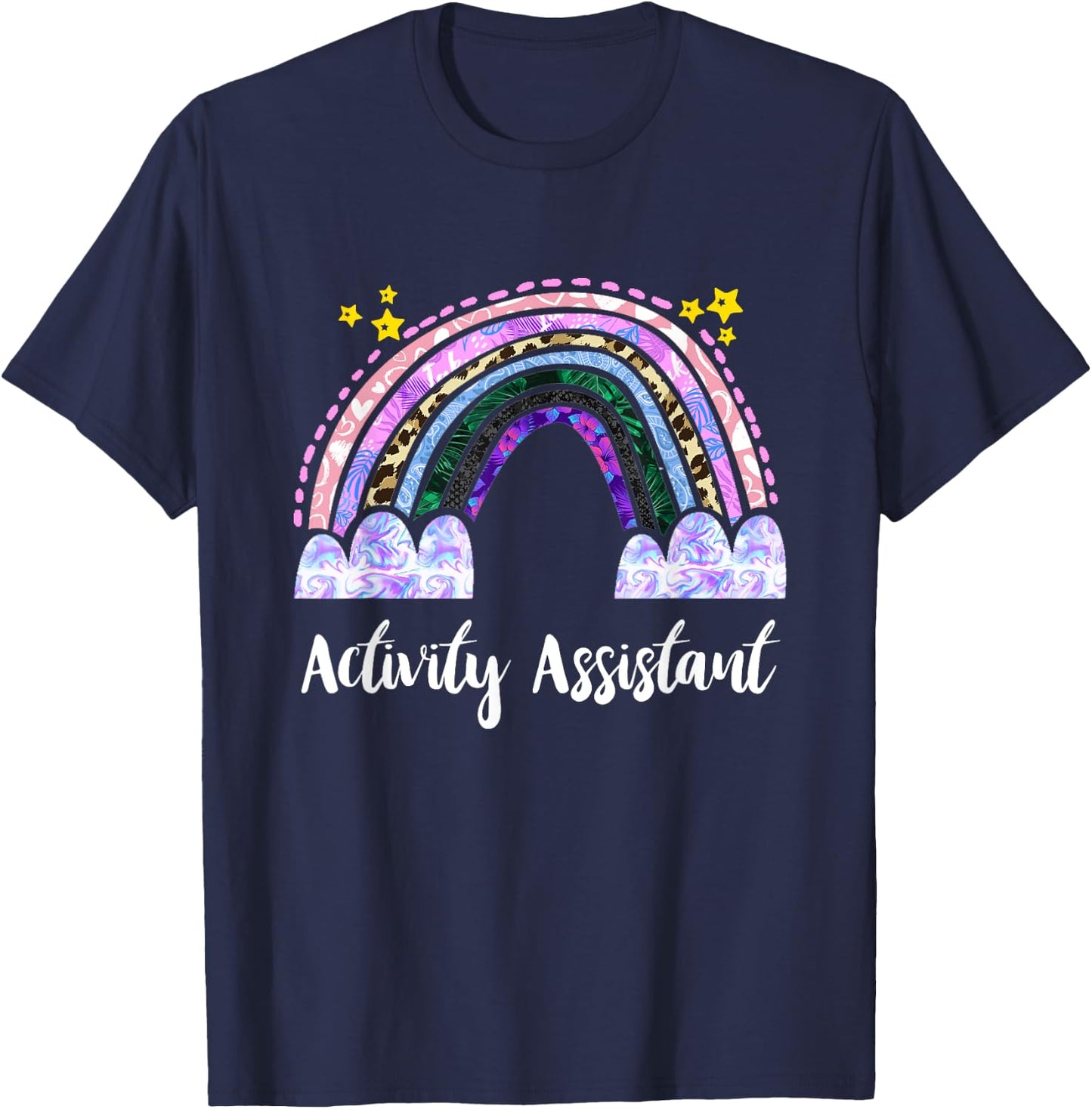 Activities Assistant Rainbow Appreciation Activity Assistant T-Shirt - T-Shirt | Navy