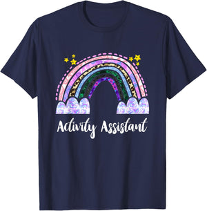 Activities Assistant Rainbow Appreciation Activity Assistant T-Shirt - T-Shirt | Navy