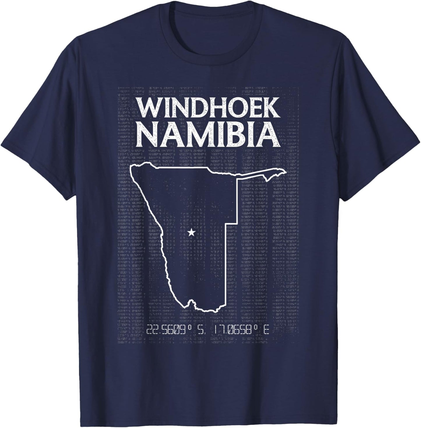 Windhoek Namibia Country Capital City Flag Patriotic T-Shirt - T-Shirt | Navy