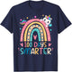 100 Days Smarter Kids Girls Unicorn 100th Day of School Gift T-Shirt - T-Shirt | Navy
