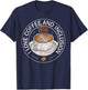 I Love Coffee And Inclusion - Coffee Lover Saying T-Shirt - T-Shirt | Navy
