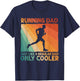 Funny Running Dad Marathon Runner Coach Marathoner T-Shirt - T-Shirt | Navy