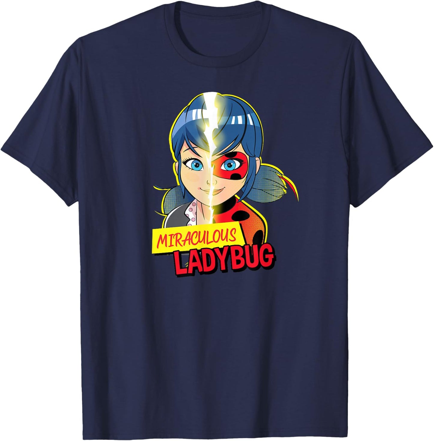 Miraculous Collection Ladybug Marinette Transformation T-Shirt - T-Shirt | Navy