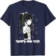 Creepy And Cute Emo Goth Girl Japanese Anime T-Shirt - T-Shirt | Navy