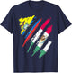 Ecuador Flag Mexico Grown Patriot Country Stripes T-Shirt - T-Shirt | Navy
