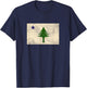 Maine Flag Dirigo - & 1901 Maine State Flag T-Shirt - T-Shirt | Navy