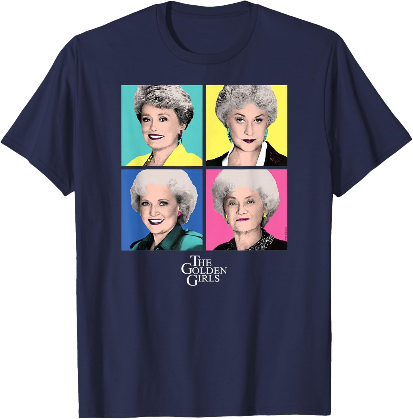 The Golden Girls - Group Pop Art T-Shirt - T-Shirt | Navy