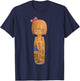 Japanese Kawaii Cute Kokeshi Doll T-Shirt - T-Shirt | Navy