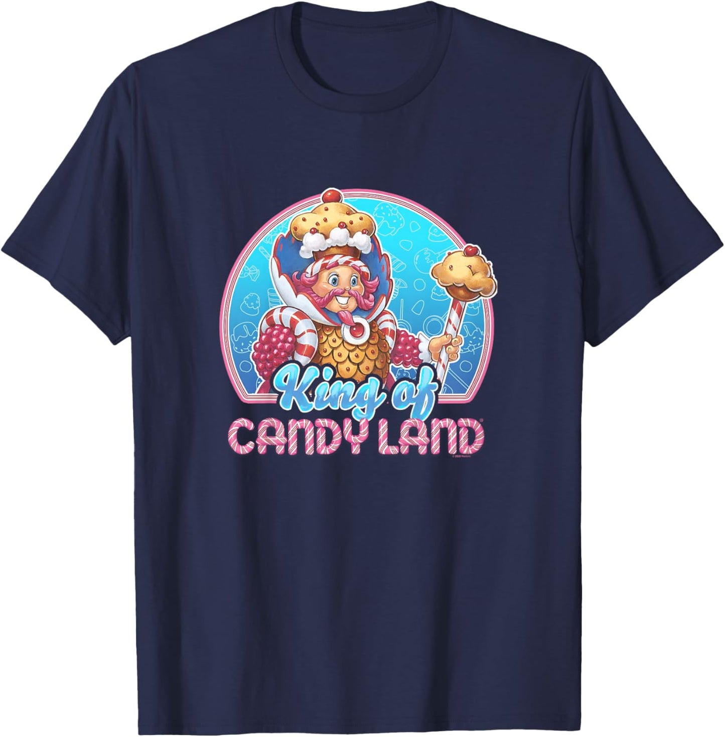 Candy Land King Kandy Vintage Portrait Logo T-Shirt - T-Shirt | Navy