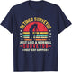 Retired Land Surveyor Land Examiner Engineer Surveying T-Shirt - T-Shirt | Navy