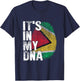 IT'S IN MY DNA Guyana Flag Pride National Country Roots T-Shirt - T-Shirt | Navy