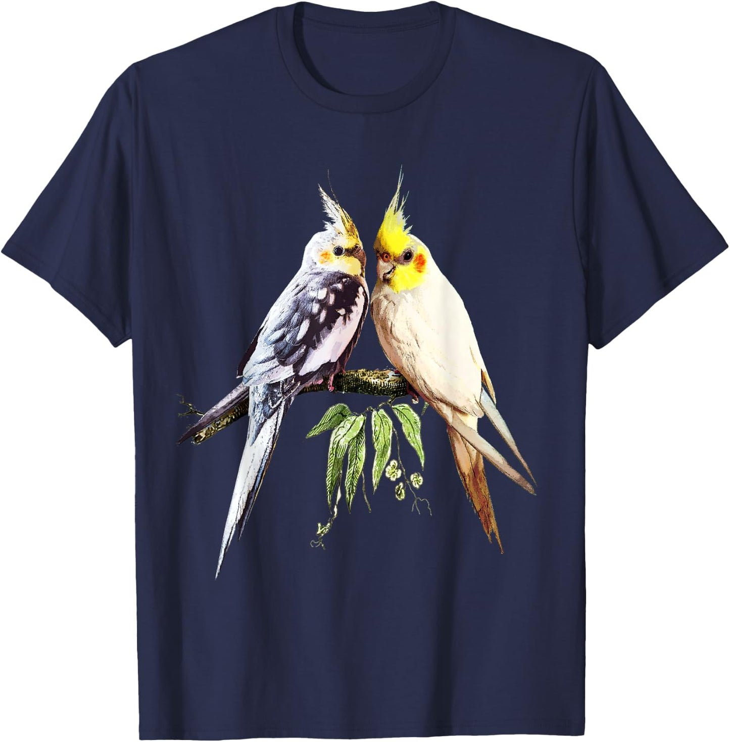 Love Cockatiel Women Parrot for pet Bird Lovers Cockatiel T-Shirt - T-Shirt | Navy
