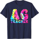AG Teacher Tie Dye Agriculture Teacher Women Girls Kids T-Shirt - T-Shirt | Navy