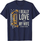 I Really Love It When My Wife Lets Me Go Hunting Funny T-Shirt - T-Shirt | Navy