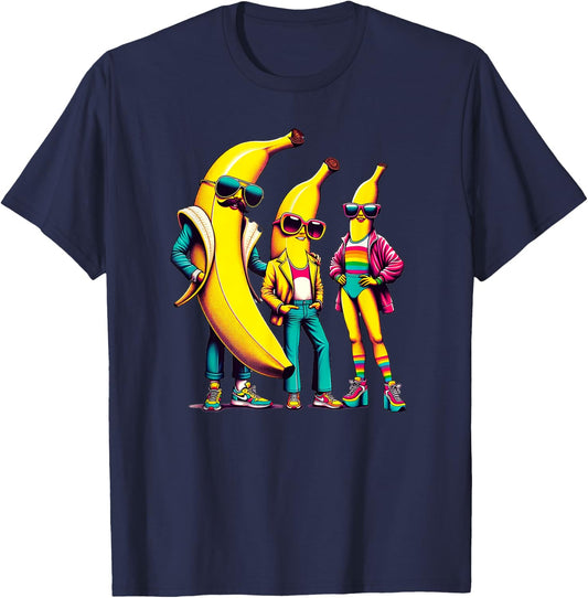Banana Fun Run Family Outfit for Family Runners Costume T-Shirt - T-Shirt | Navy