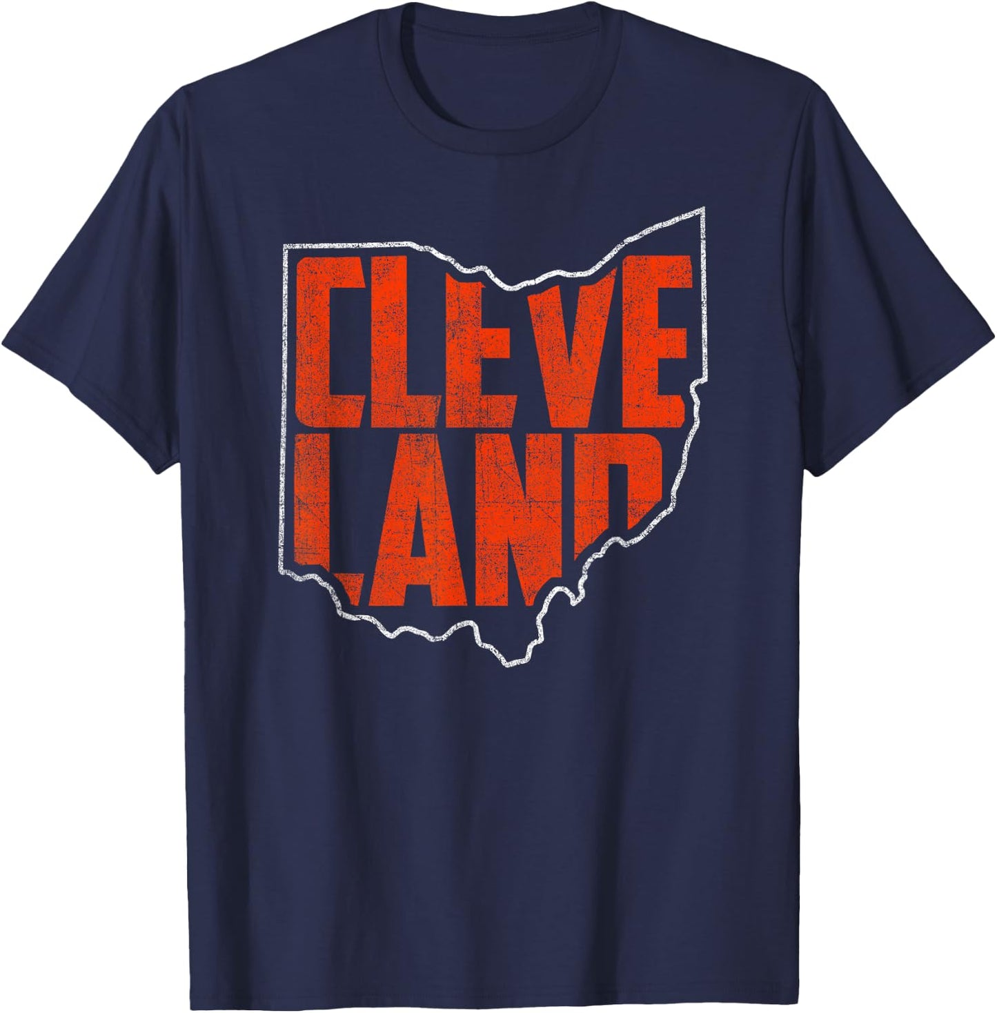 Vintage Cleveland Ohio Retro Souvenir for Boys Girls & Kids T-Shirt - T-Shirt | Navy