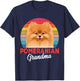 Pomeranian Pom Grandma Dog Women Girls Kids T-Shirt - T-Shirt | Navy