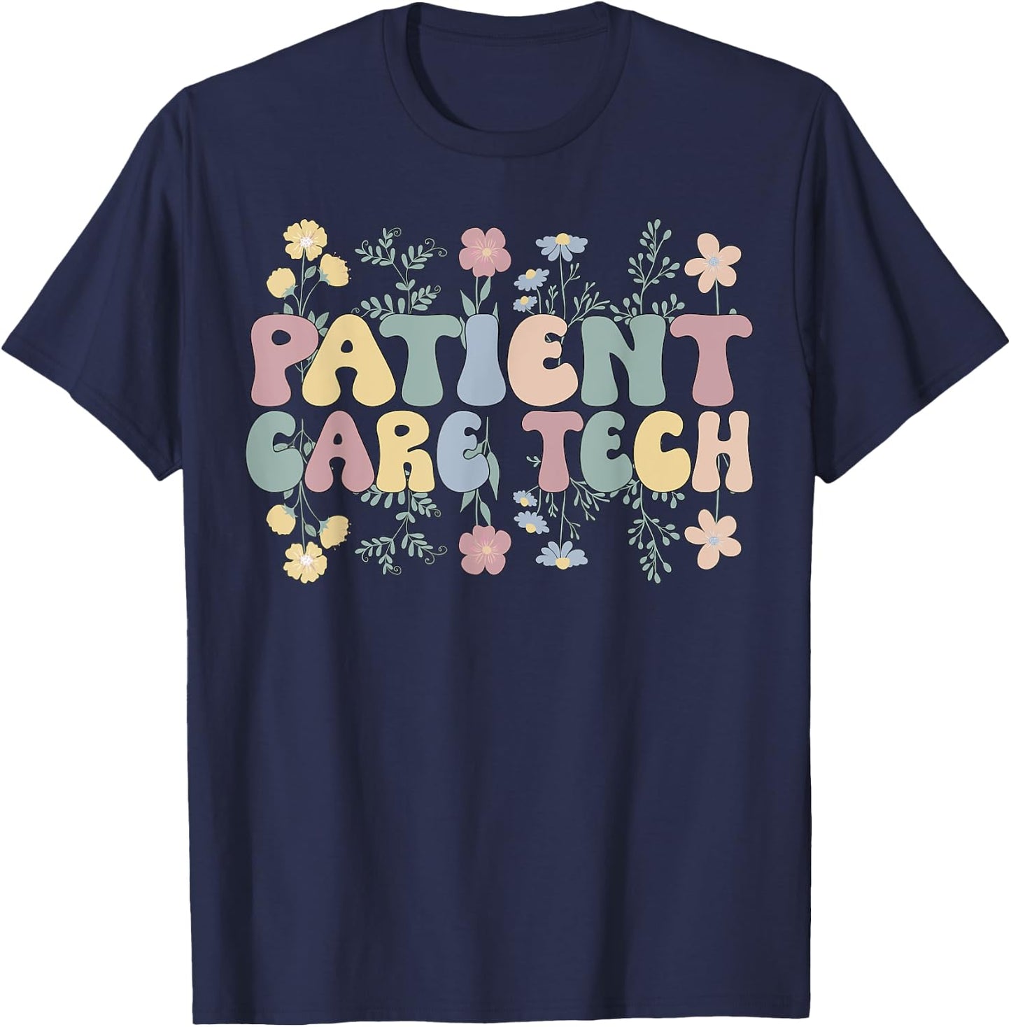 PCT Patient Care Tech Patient Care Technician T-Shirt - T-Shirt | Navy
