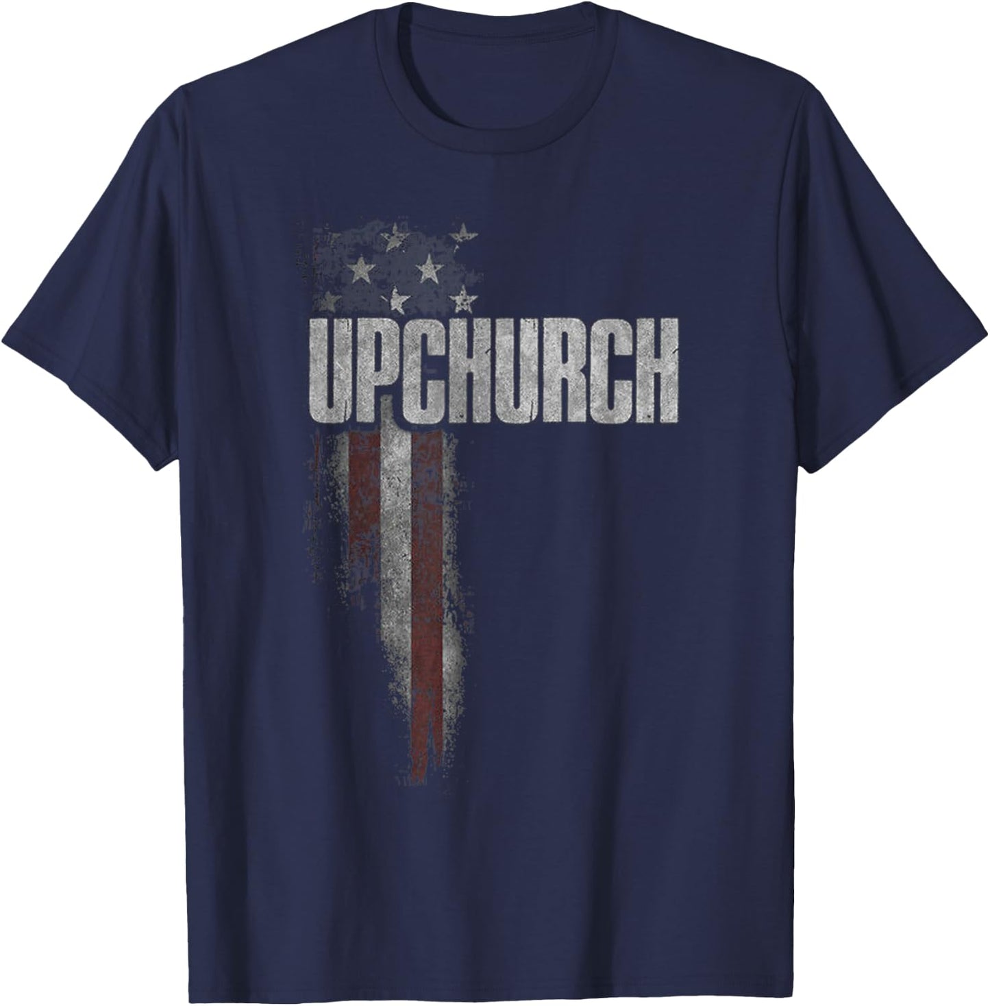 Upchurch Family American Flag T-Shirt - T-Shirt | Navy