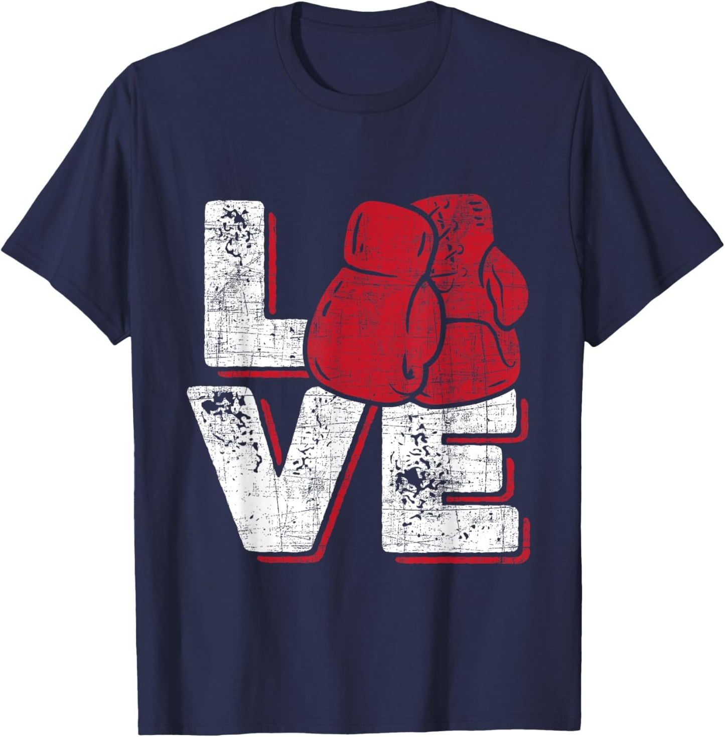 Love - Kickboxer Kickboxing Fitness Workout Martial Arts T-Shirt - T-Shirt | Navy