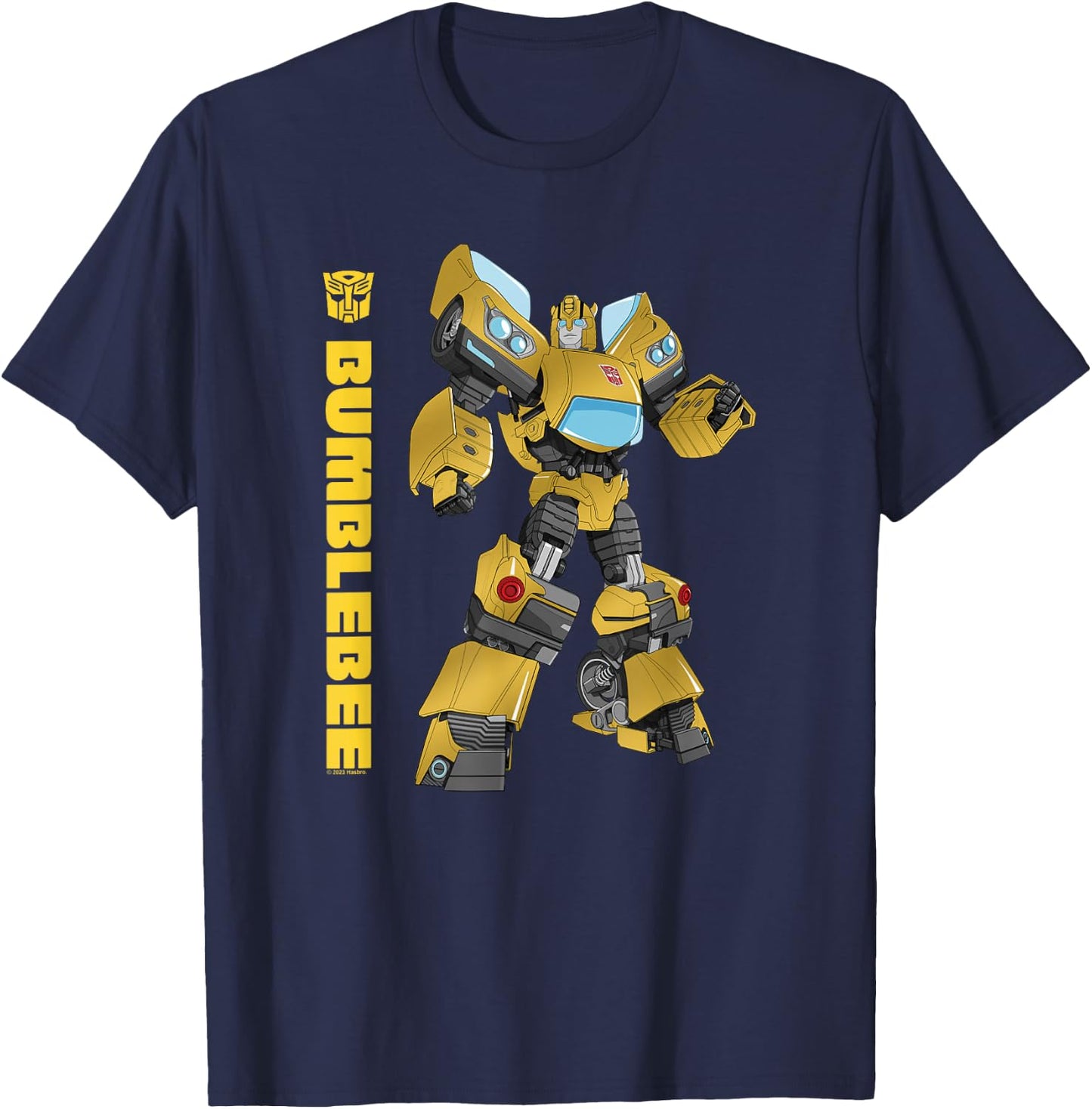 Transformers Bumblebee Autobots Epic Pose Portrait T-Shirt - T-Shirt | Navy