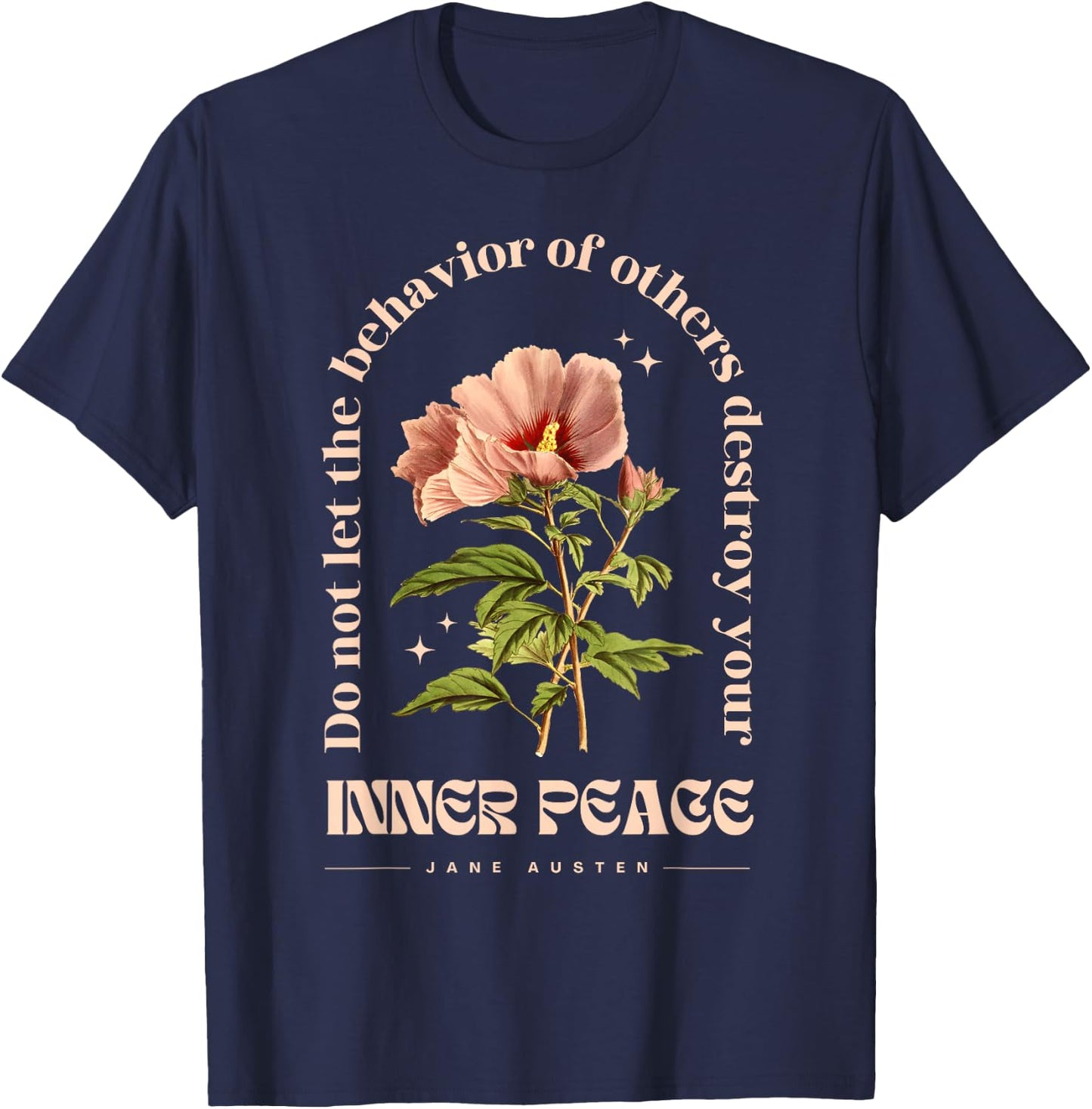 Jane Austen Sense and Sensibility Bookish Bookworm Novel T-Shirt - T-Shirt | Navy