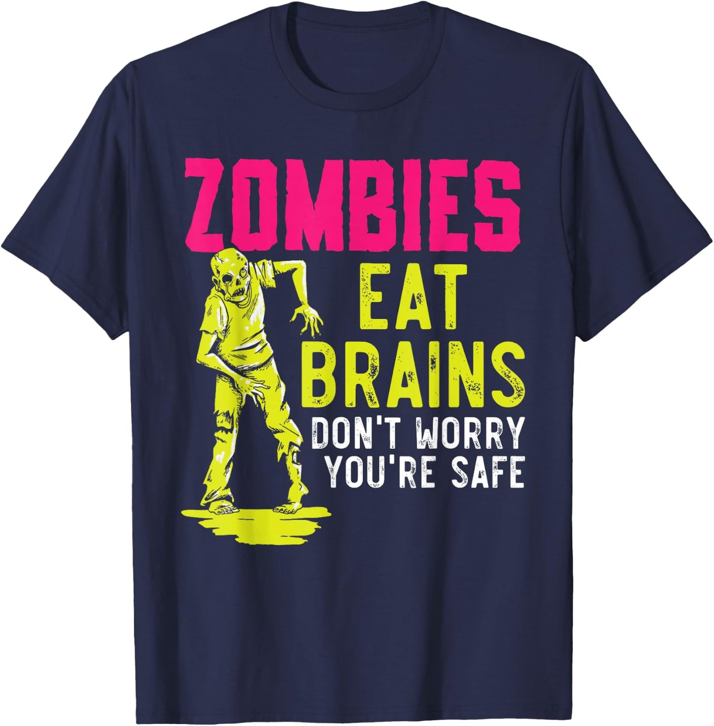 Zombie Lover Undead Monster Halloween Trick Or Treat T-Shirt - T-Shirt | Navy