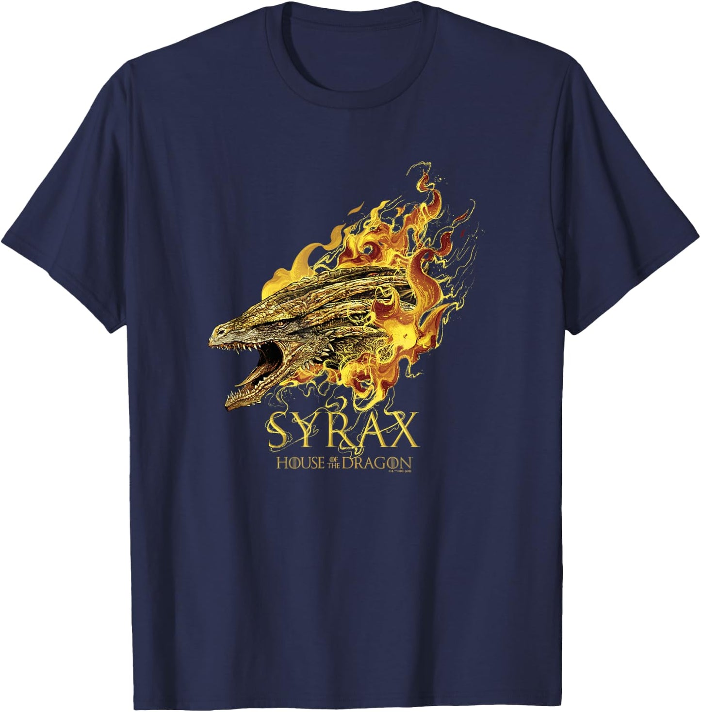 House of the Dragon Syrax T-Shirt - T-Shirt | Navy
