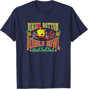 SpongeBob SquarePants Bikini Bottom Bubble Bowl 2001 T-Shirt - T-Shirt | Navy