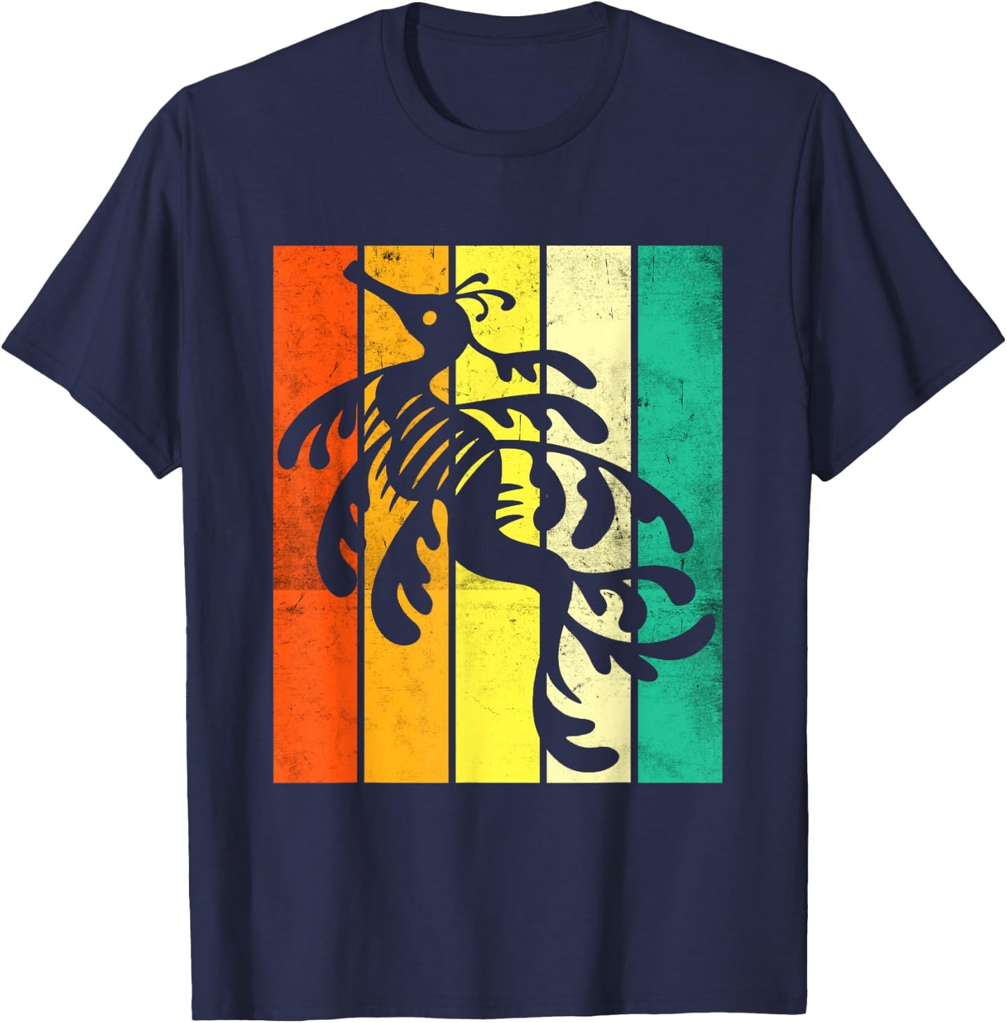Love Leafy Seadragon Lover Vintage Leafy Sea Dragon T-Shirt - T-Shirt | Navy