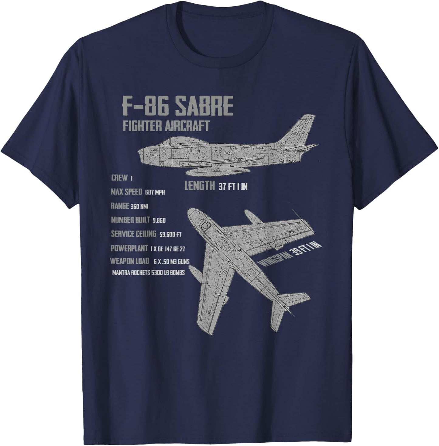 F-86 Sabre T-Shirt - T-Shirt | Navy