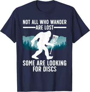 Funny Disc Golf Women Bigfoot Basket Golf Players T-Shirt - T-Shirt | Navy